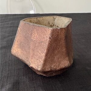 Geometric Copper Planter